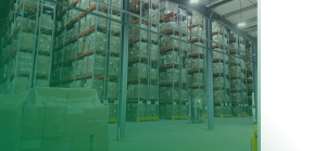 Storage Warehouse Racking System at I.J. McGill Transport - I.J.McGill Transport Warehouse storage racks with organized inventory at I.J. McGill Transport.