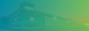  Pallet delivery truck at Amazon UK distribution centre for fast, reliable logistics services.